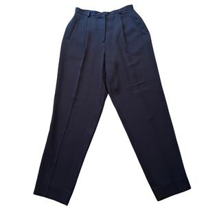 Hugo Busgati Vintage Steel Blue Pleated Trouser 12